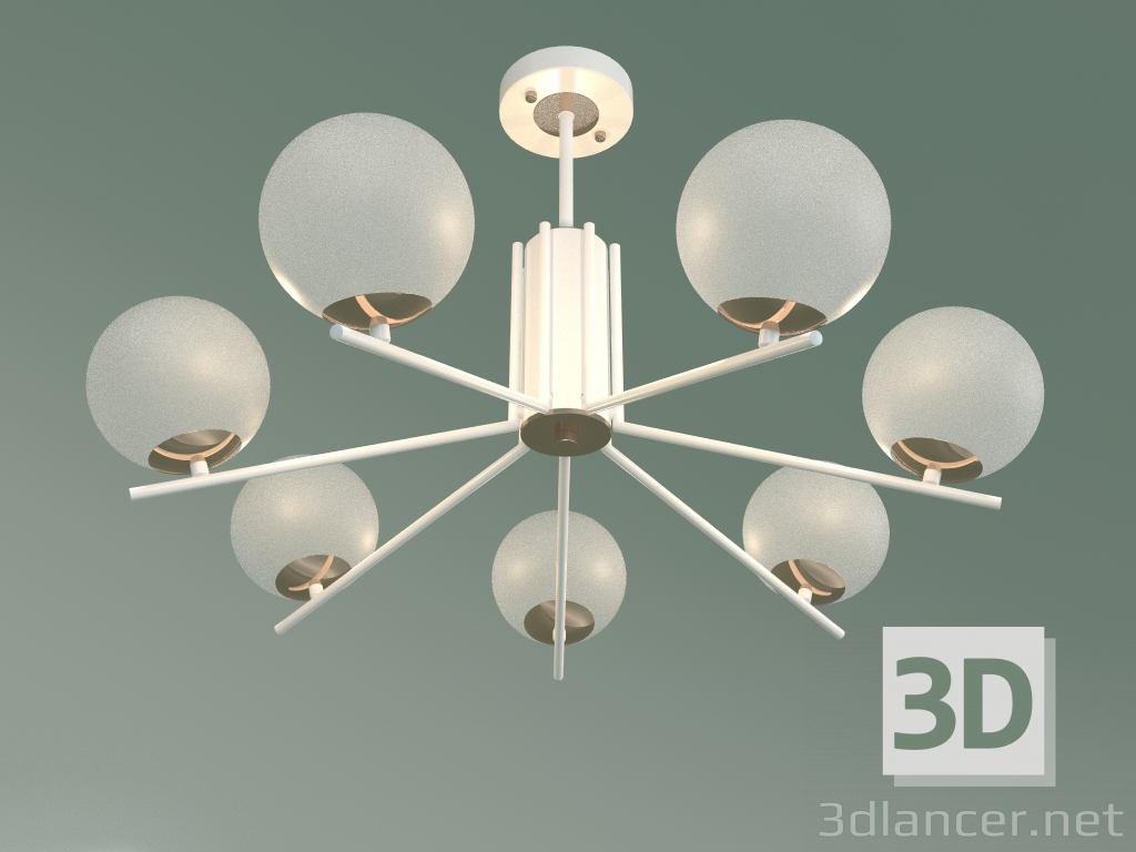 Modelo 3d Lustre de teto Lucas 70092-7 (branco) - preview