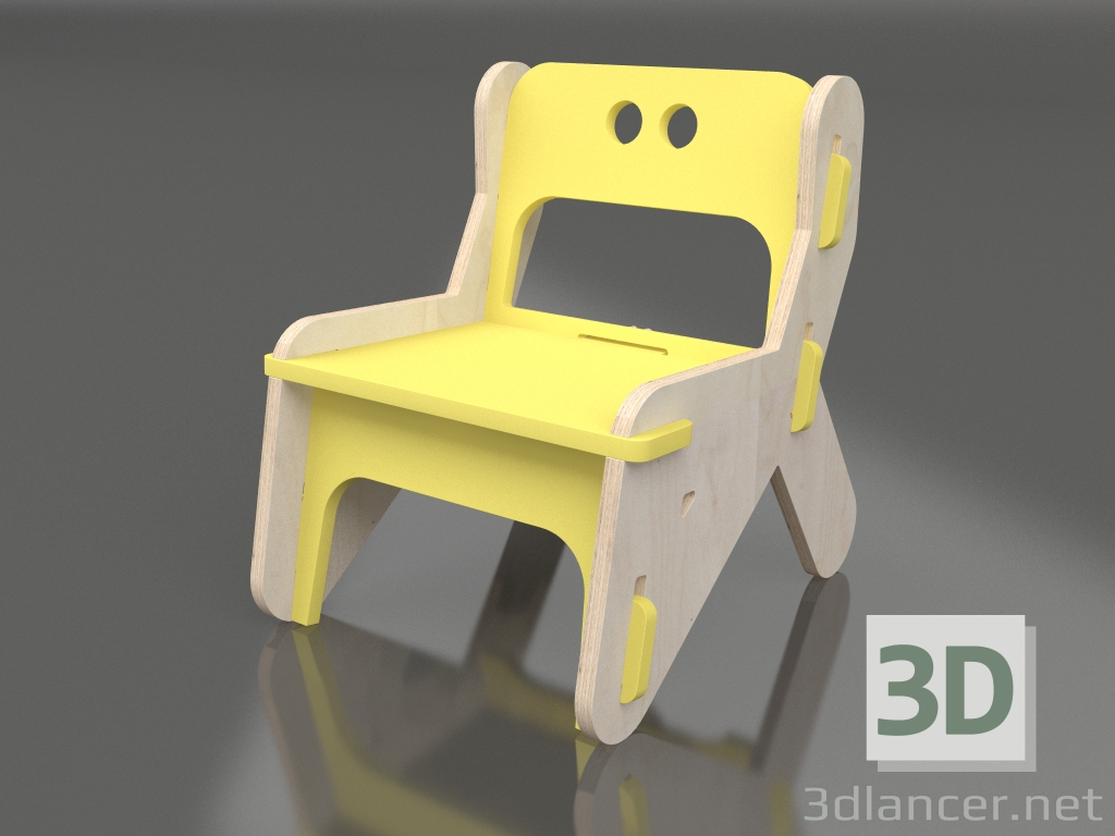 modello 3D Sedia CLIC C (CYCC00) - anteprima