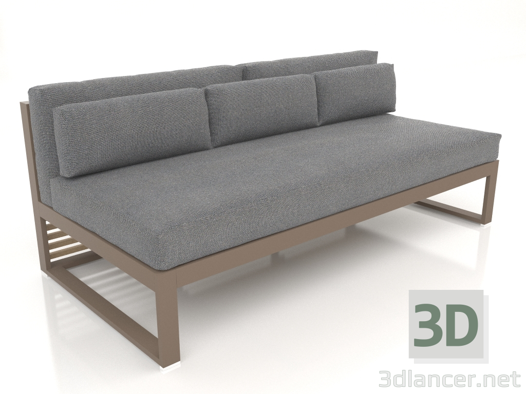 3d model Sofá modular, sección 4 (Bronce) - vista previa