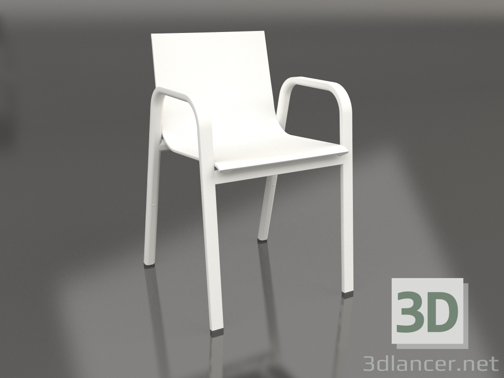 modello 3D Sedia da pranzo modello 3 (Grigio agata) - anteprima