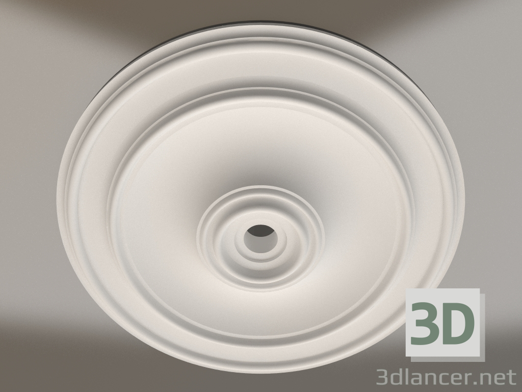 Modelo 3d Tomada de teto de gesso RP 013 D=500 - preview