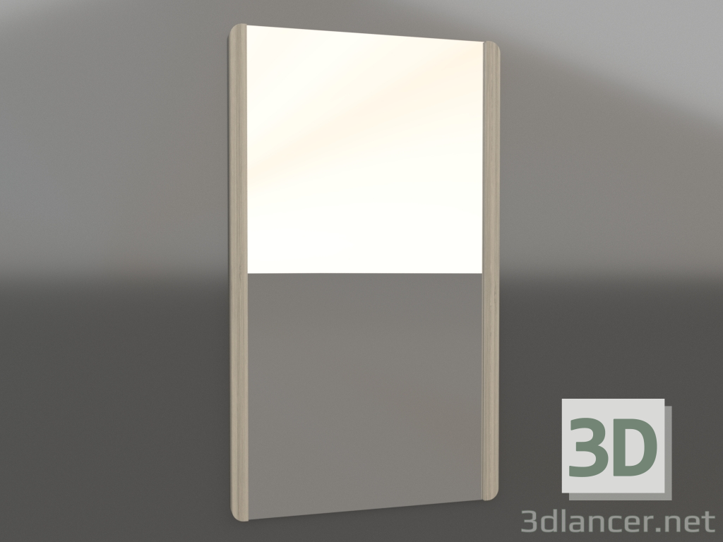 3D modeli Duvar aynası 1200x700 mm (ışıklı meşe) - önizleme