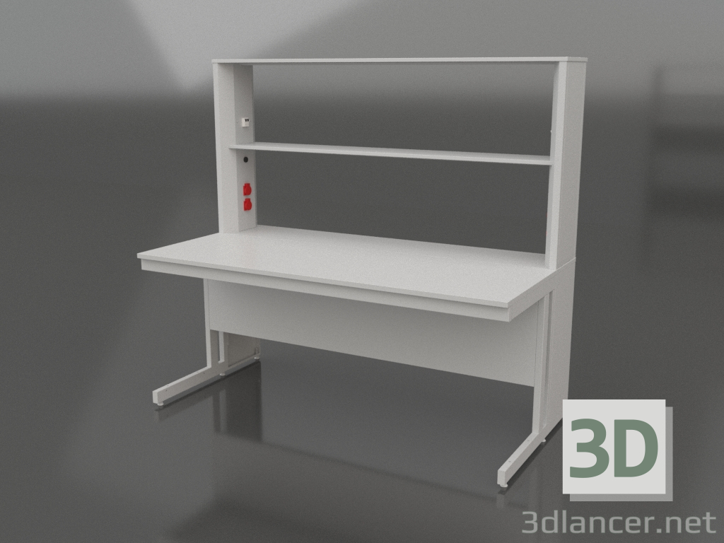 3D Modell Labor-Chemietisch (mit Aufsatz) 1800 SPT 770 - Vorschau 3D Modell Labor-Chemietisch (mit Aufsatz) 1800 SPT 770 - Vorschau