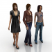 Modelo 3d personagens femininos - preview