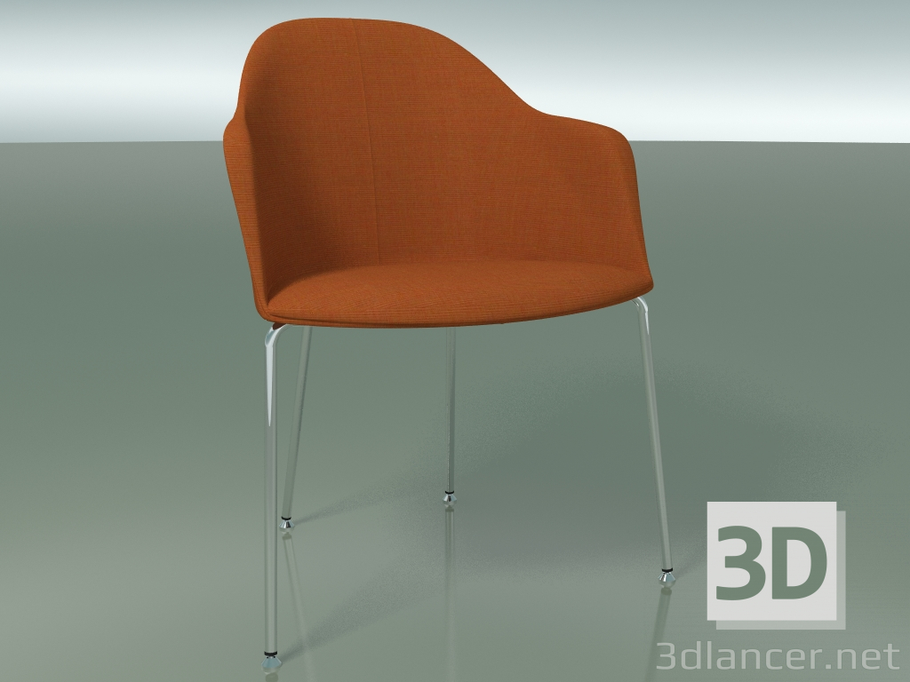 3d model Silla 2222 (4 patas, CRO, con acolchado extraíble) - vista previa