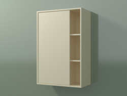 Armario de pared con 1 puerta izquierda (8CUCBCD01, Bone C39, L 48, P 24, H 72 cm)