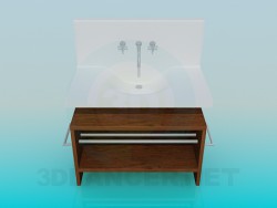 Wash basin with pedestal