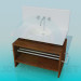 3d model Lavabo con pedestal - vista previa