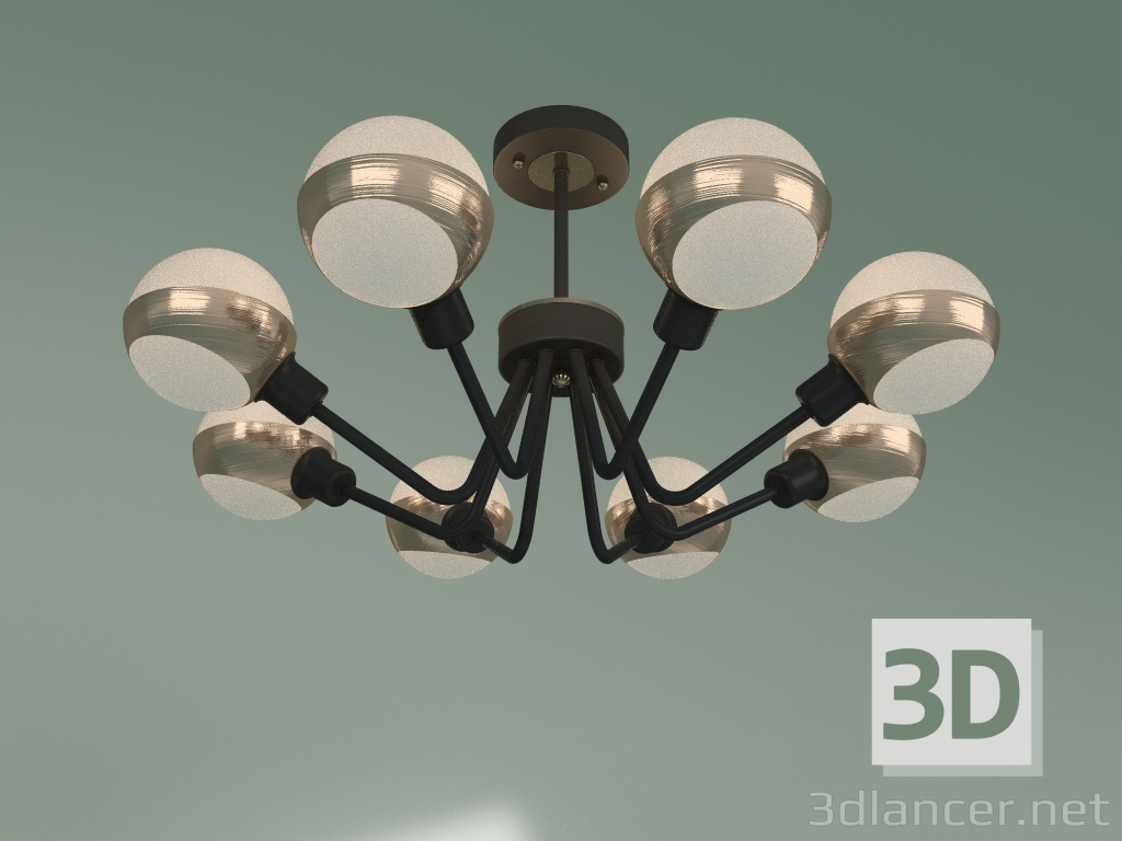 3d model Ceiling chandelier 70093-8 (black) - preview