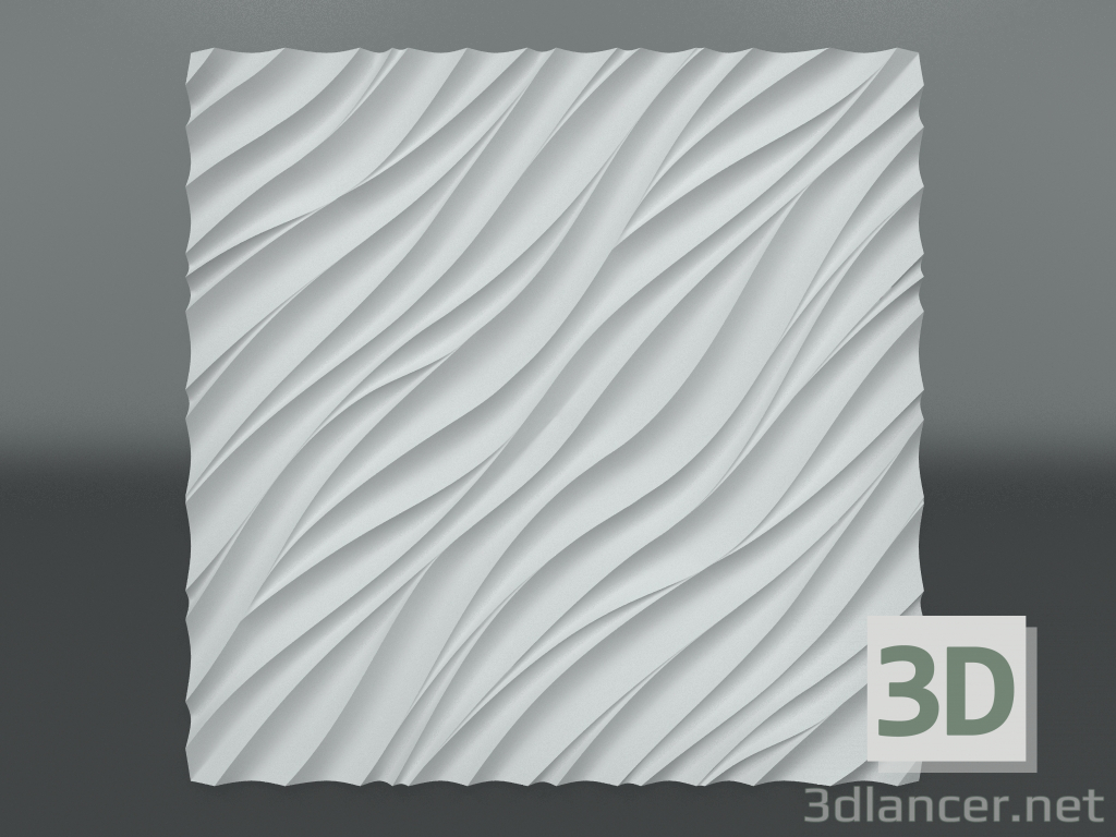 modello 3D Pannello 3d in gesso Z-318 - anteprima