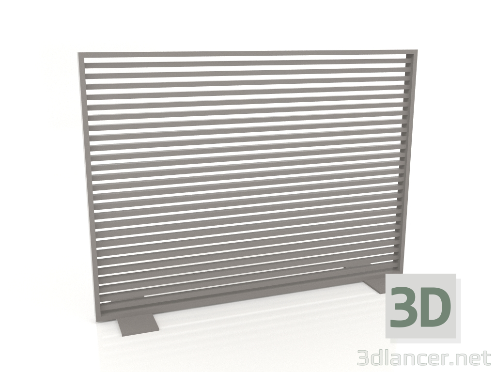 3d model Mampara de aluminio 150x110 (Gris cuarzo) - vista previa