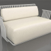 3d model 2-seater sofa (Grey) - preview