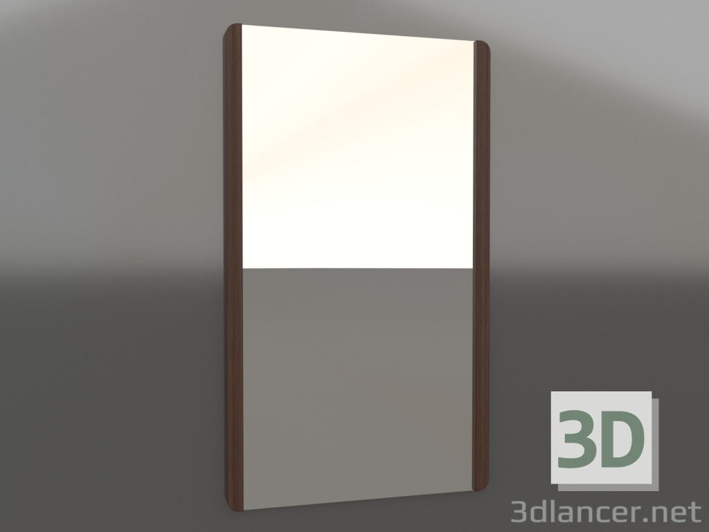 modello 3D Specchio da parete 1200x700 mm (noce scuro) - anteprima