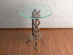 table en verre