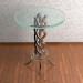 3d model glass table - preview