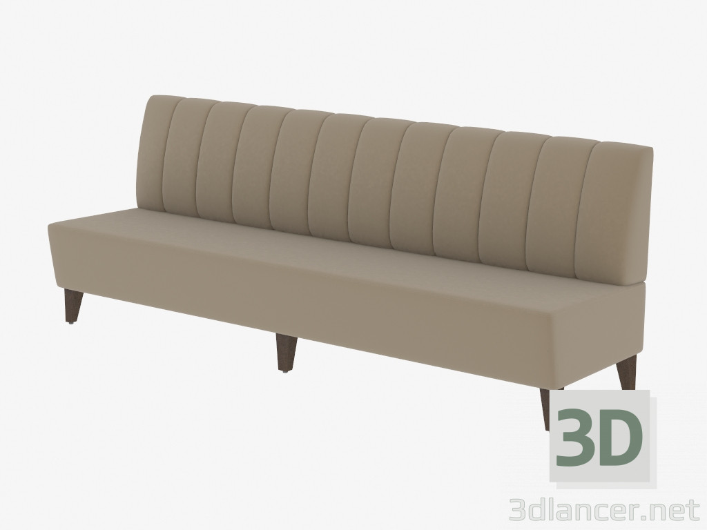 3d model Sofá moderno Lotti Settee - vista previa