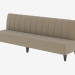 3d model Sofá moderno Lotti Settee - vista previa