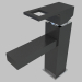 3d model Washbasin mixer - chrome black Anemon (BCZ B210) - preview