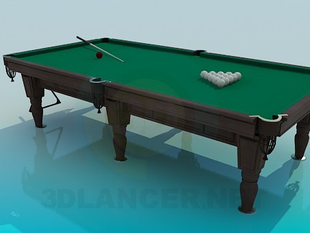 3d model Mesa de billar - vista previa