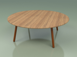 Couchtisch 012 (Metall Rost, Teak)