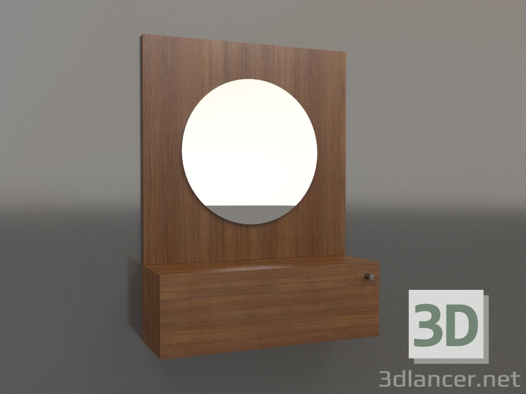 3d model Espejo ZL 15 (602x200x800, marrón madera claro) - vista previa