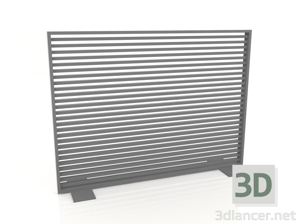 3d model Mampara de aluminio 150x110 (Antracita) - vista previa