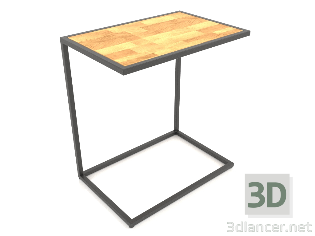 modèle 3D Table de chevet rectangulaire (BOIS, 60x40x65) - preview