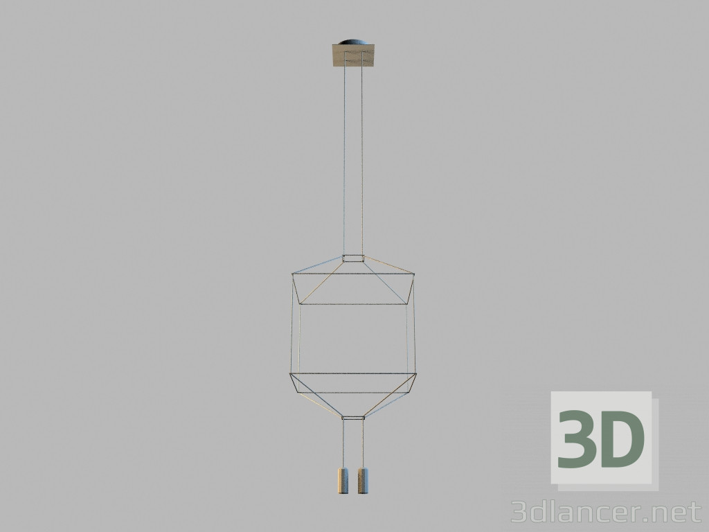 modèle 3D lampe suspendue 0311 - preview