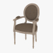 3D modeli kol dayama FRANSIZ VINTAGE LOUIS YUVARLAK ARMCHAIR ile yemek sandalyesi (8827.0008.A008) - önizleme