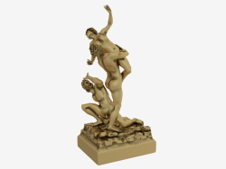 Sculpture en bronze Le viol des femmes sabines