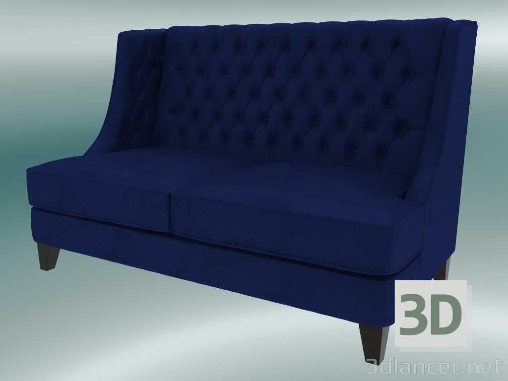 3D modeli Sofa Fortune (Koyu Mavi) - önizleme