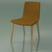 3d model Chair 3955 (4 wooden legs, upholstered, oak) - preview