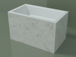 Lavabo da appoggio (01R132101, Carrara M01, L 60, P 36, H 36 cm)