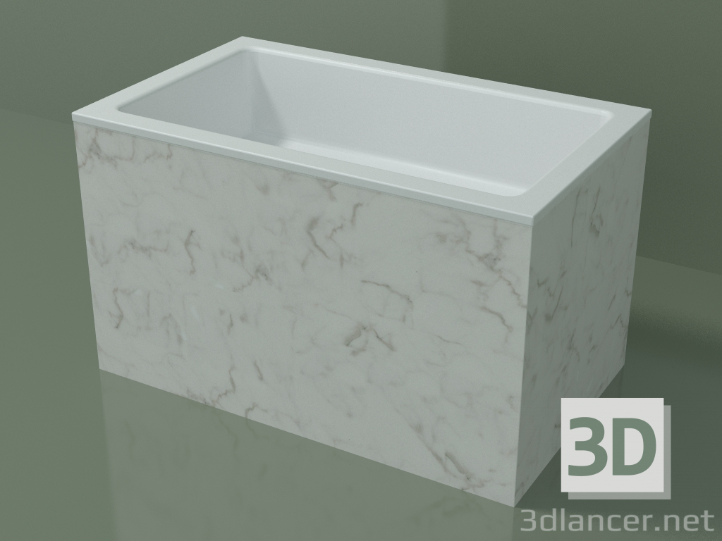 3D modeli Tezgah üstü lavabo (01R132101, Carrara M01, L 60, P 36, H 36 cm) - önizleme