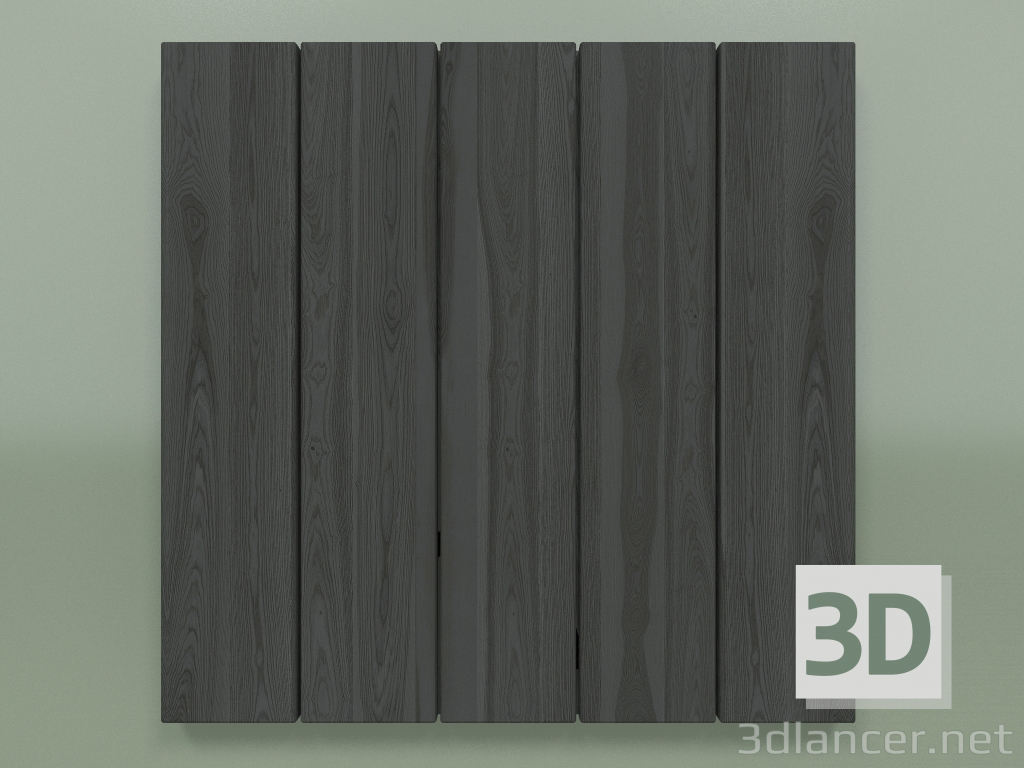 3D modeli 80X20 mm şeritli panel (koyu) - önizleme