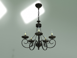 Lustre pendente 22404-5 (preto com dourado)