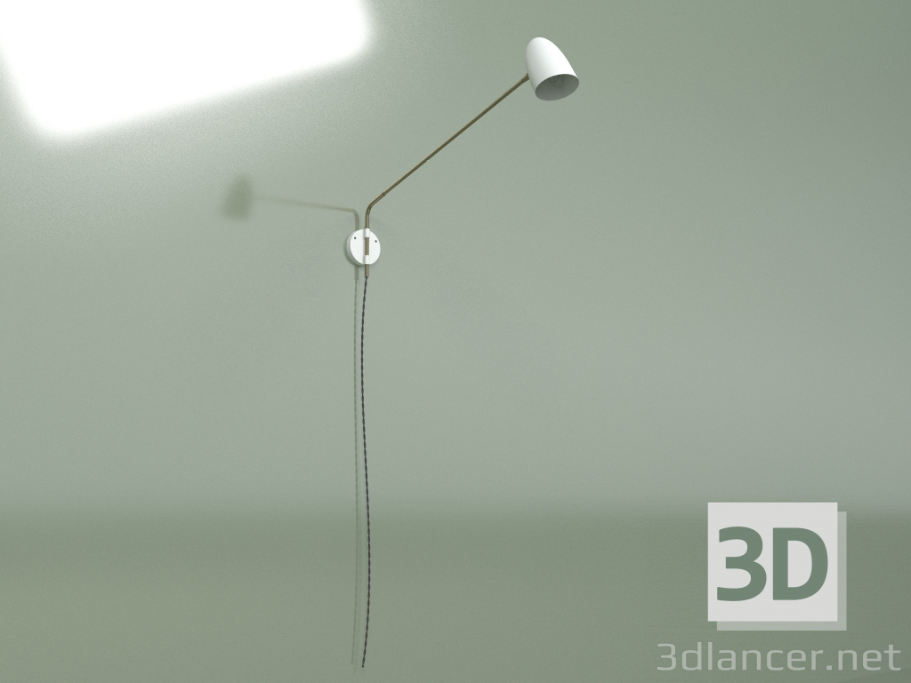 3d model Wall lamp Potence (white) - preview