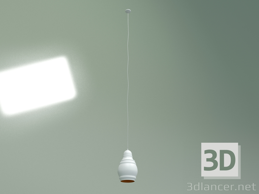 modello 3D Lampada a sospensione Thai Stupa diametro 19 (bianco opaco) - anteprima