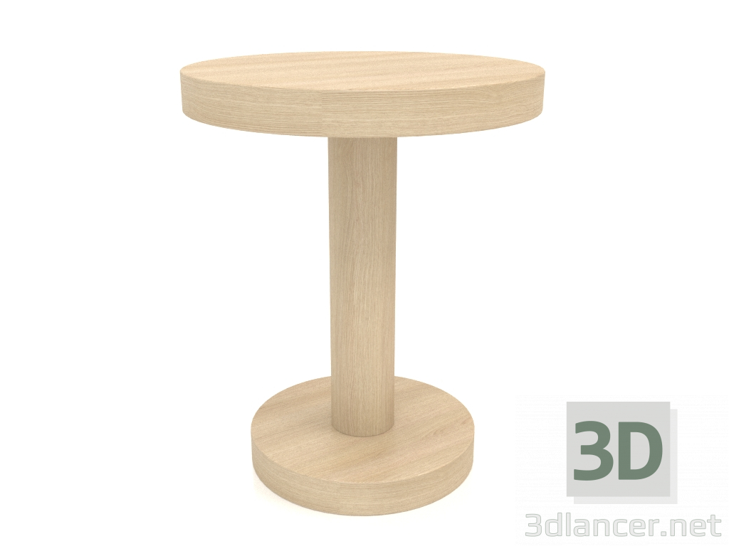 Modelo 3d Mesa de centro JT 023 (D=450x550, madeira branca) - preview