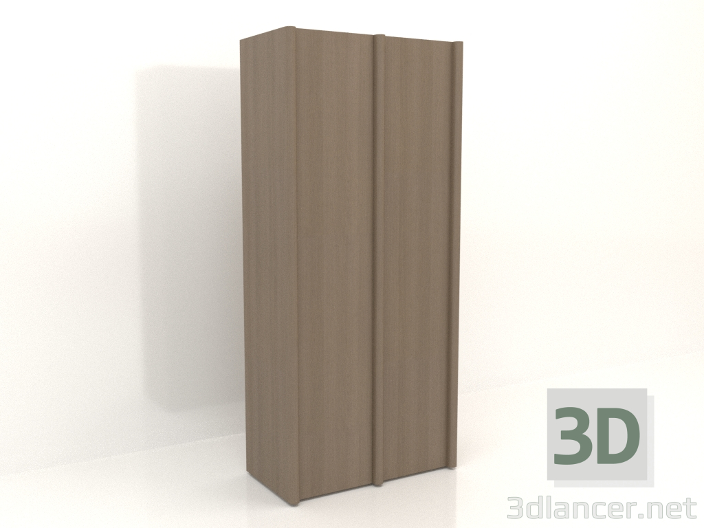 modello 3D Armadio MW 05 legno (1260x667x2818, grigio legno) - anteprima