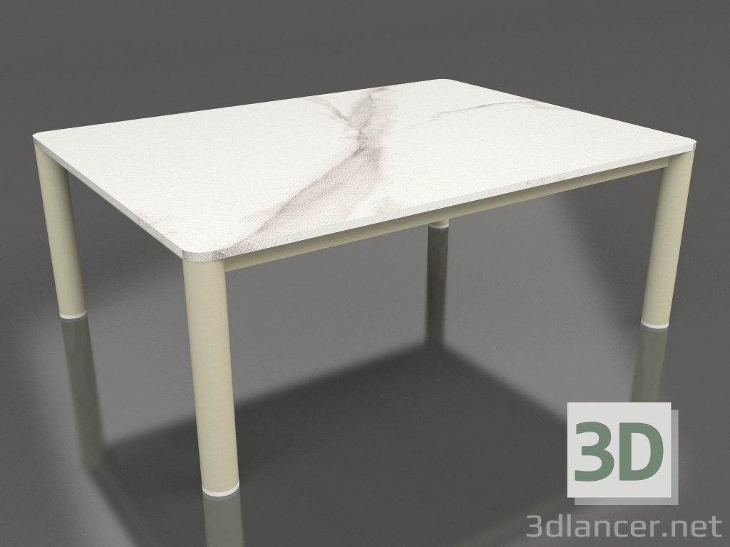 modello 3D Tavolino 70×94 (Oro, DEKTON Aura) - anteprima