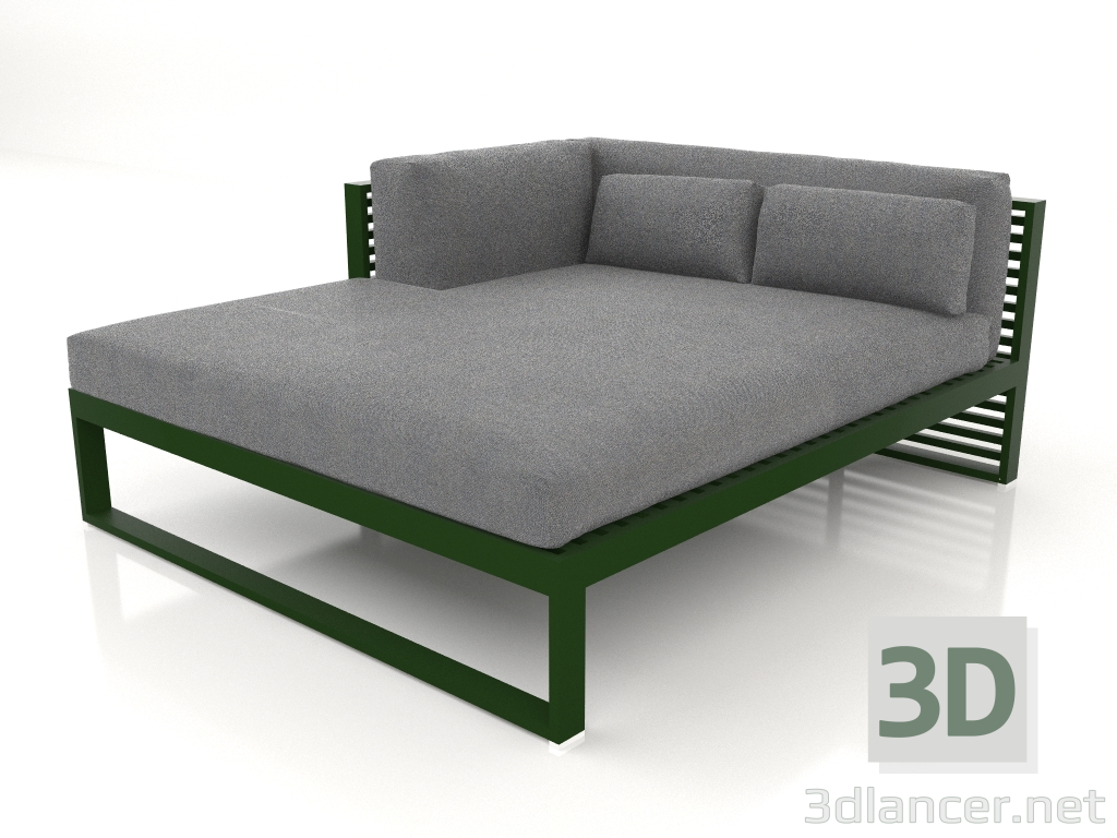 3d model Sofá modular XL sección 2 izquierda (Verde botella) - vista previa