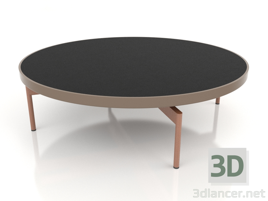 3d model Mesa de centro redonda Ø120 (Bronce, DEKTON Domoos) - vista previa