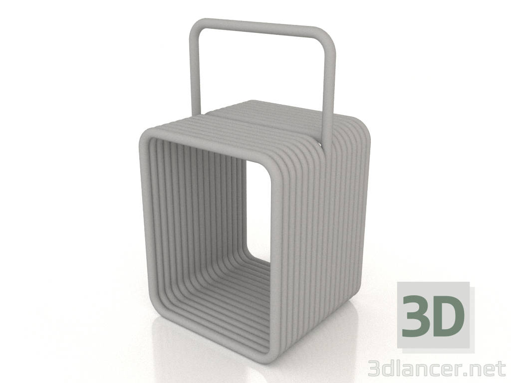 3d model Madera alta (gris claro) - vista previa