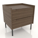 3d model Bedside table STAND 2 500 mm (lightened ash walnut) - preview