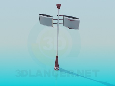 3d model Lamp street - preview