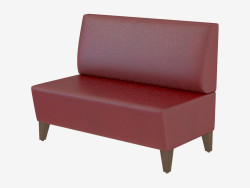 Divano moderno in pelle Mondi Settee