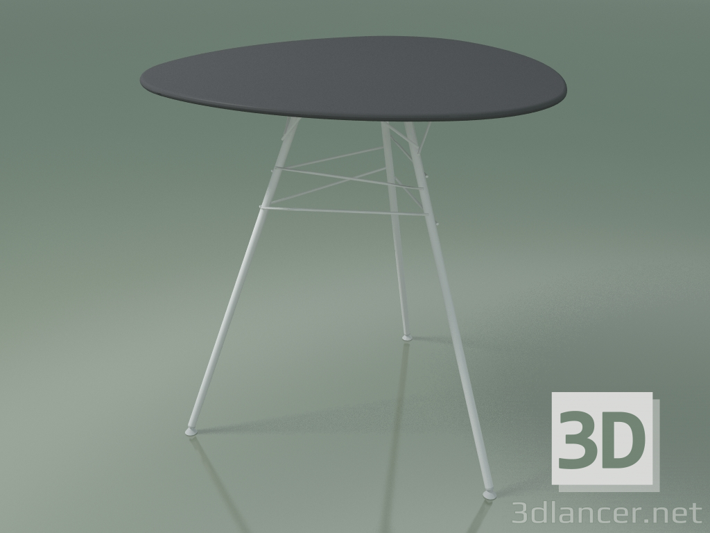 Modelo 3d Mesa de exterior com tampo triangular 1812 (A 74 - D 79 cm, HPL, V12) - preview