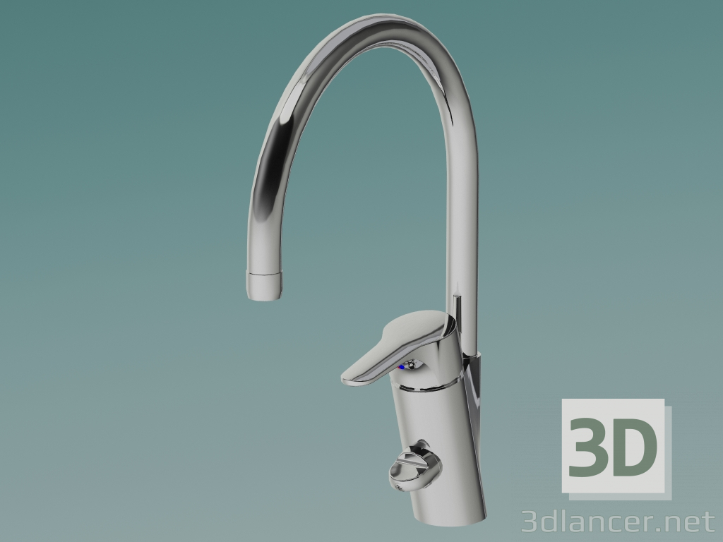 3d model Nautic Kitchen Faucet with High Tap (GB41204096) - preview