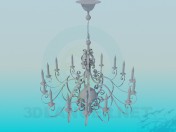 Chandelier with candelabra